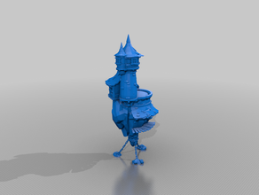 floating wizards tower - 28mm scale terrain toys & games dnd fantasy warhammer whfb wizard 3d print model - Mito3D