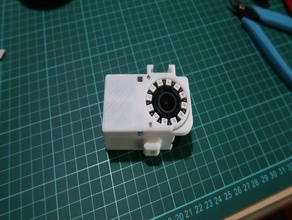 yi 4k neopixel led case camera 3d print model - Mito3D