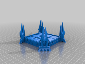 dark modular castle buildings & structures 3d print model - Mito3D