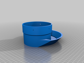 chicken feeder 4in pvc pipe pets 3d print model - Mito3D