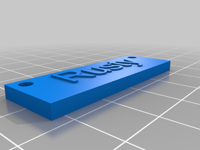 rusty sinais e logotipos personalizado 3d print model - Mito3D
