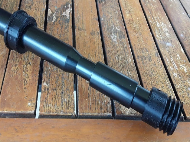 gel blaster customisable suppressor silencer gelsoft 3D print model - Mito3D