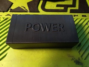 simple diy 18650 battery powerbank case 3d print model - Mito3D