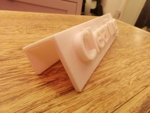 casy nettoyage signe de lab 3d print model - Mito3D