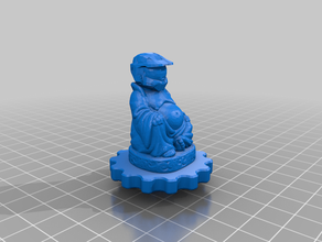 master chief buddha extruder-regler 3d Drucker Zubehör extruder - Knopf 3d print model - Mito3D