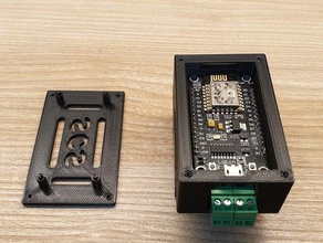 case per esp8266 shield arduino scs bus bticino guida din diy 3d print model - Mito3D