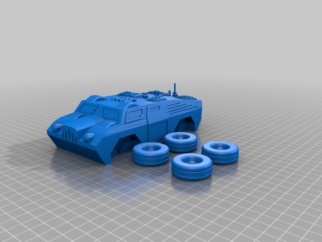 panzerwagen 04 Fahrzeuge Militär tank 3D print model - Mito3D
