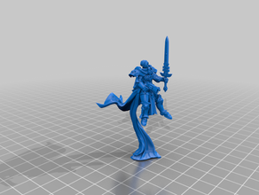 sister undying saint games sisters battle warhammer 40k winged 3d print model - Mito3D