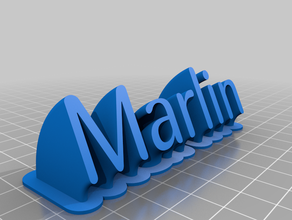 marlin office customized 3d print model - Mito3D