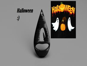halloween pendientes 'sombrero' aretes arete de pendiente sombrero colgante idealab magia mágico el colgantes spooky 3d print model - Mito3D