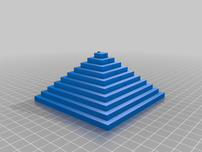 Kalibrier-test-Pyramide 3d-drucken 3d print model - Mito3D
