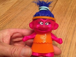 papoula troll roupas de boneca brinquedo & acessórios para jogos bebê 3d print model - Mito3D