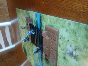 ponte de corda 28mm escala jogos dragões masmorras pathfinder rpg o terreno 3d print model - Mito3D