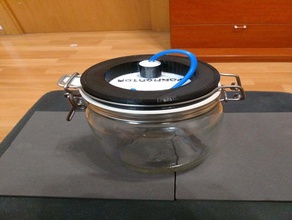 coperchio fermento korken vasi cucina & sala da pranzo 3d print model - Mito3D