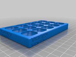 mi magnéticas personalizadas tornillos de la bandeja caja cubierta opcional portaherramientas y cajas personalizado 3d print model - Mito3D