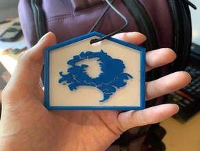 fire emblem three houses blue lions backpack tag keychains fe 3d print model - Mito3D