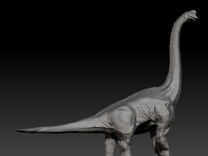 jurassic park brachiosaurus Heykeli hayvanlar 3d print model - Mito3D