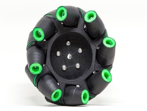 mecanum wheel separate hub r c vehicles 3d print model - Mito3D