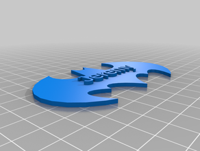 meu personalizados batman placa sinais e logotipos personalizado 3d print model - Mito3D