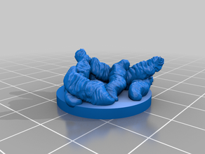 rot grub brinquedos & games dnd em miniatura 3d print model - Mito3D