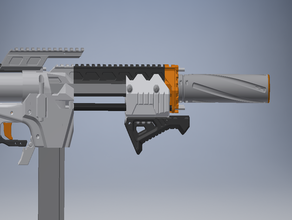 tenaz giro lg cicatriz barril de nerf juguetes y accesorios juego caliburn blaster pistola mod la supresor talonclaw 3d print model - Mito3D