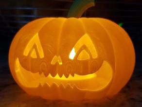 jack-o-lantern decor candle holder halloween pumpkin spooky 3d print model - Mito3D