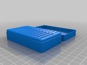2 x 12 slot memory card box lid organization customized 3d print model - Mito3D