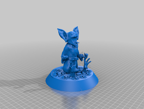goblin cleric 3d printing d&d dungeons dragons 3d print model - Mito3D