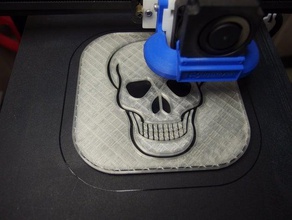 fun halloween skull coaster decor 3d print model - Mito3D