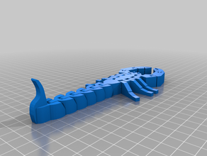 flexi scorpion les créatures flexible imprimer la place 3d print model - Mito3D