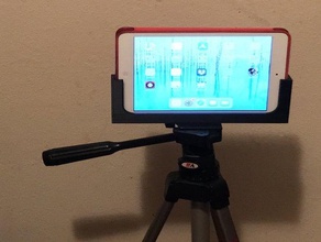 tripod holder ipad iphone without case camera phone mount 3d print model - Mito3D
