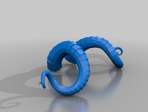 my customized parametric demonic horns v2 math art 3d print model - Mito3D