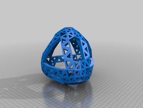 convextetrahedral9v 1 2 10 11 12 45 46 47 55 56 math art convex dome geodesic sphere tetrahedral 3d print model - Mito3D