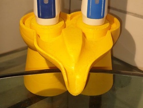 double oral-b brosse à dents titulaire de la gouttière salle bains le 3d print model - Mito3D