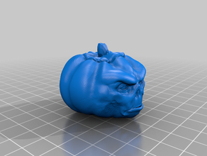 mr pumpkin decor 3d print model - Mito3D