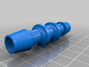 barbed hose connector outdoor & garden barb connecter 3d print model - Mito3D