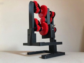 walking gear robot v-9v 3d printing model robots robotics 3d print model - Mito3D