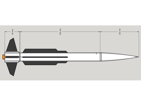 rim-67a, modelo de foguete r c veículos 3d print model - Mito3D