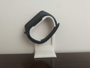 mi band 4 stand decor base clock display holder watch xiaomi 3d print model - Mito3D