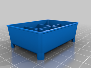 my customized harbor freight small parts storage bin trays organization 3d print model - Mito3D