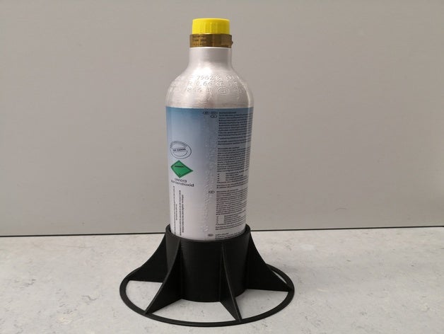 sodastream co2 bottle stand pets fertilizer 3D print model - Mito3D