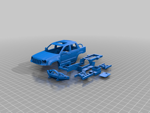 oh jeep cherokee pick-up chassis vers 50 3d-drucken 3d print model - Mito3D