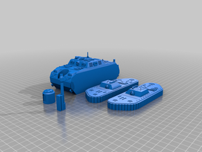 08 panzerprojekt araç askeri panzer tank 3d print model - Mito3D