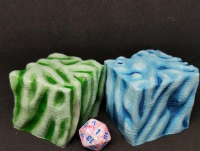 gelatinous cube 28mm tabletop roleplay creatures dnd miniature miniatures 3d print model - Mito3D