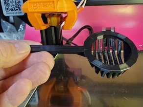 solucan kepçe evcil hayvan filtre scoop elek worm 3d print model - Mito3D