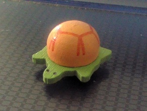 wooden turtle sticker 3d print model - Mito3D