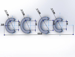 chandelier clips lamp cord clip 3d print model - Mito3D