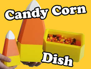 Süßigkeit-mais-Gericht Dekor candy corn 3d print model - Mito3D