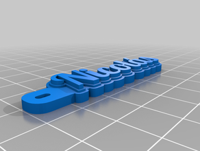 Schlüsselanhänger nicolas kundengebundene 3d print model - Mito3D