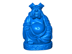 schnauzer buddha canine collection sculptures animal dog dogs remix 3d print model - Mito3D